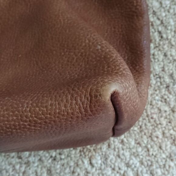 Gucci brown Pebbled Leather Bamboo Tassel tote bag - Picture 15 of 16